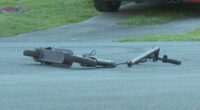 Six-year-old boy on scooter hit by car and left in the gutter