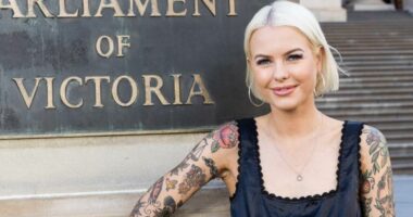 Tattooed former stripper turned politician is expecting her first child with RIVAL Labor MP