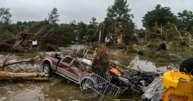 Texas flood waters