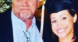 Meghan Markle with her father, Thomas Markle, at her college graduation