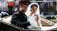 Prince Harry and Meghan Markle on their wedding day. Even before they  had walked down the aisle some eagle-eyed observers were already predicting the drama that would follow the nuptial