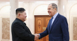 Top Russian Diplomat Lavrov Meets with Kim Jong Un in North Korea