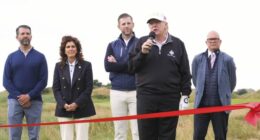 Trump opens new golf course in Scotland