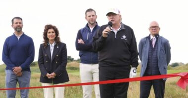Trump opens new golf course in Scotland