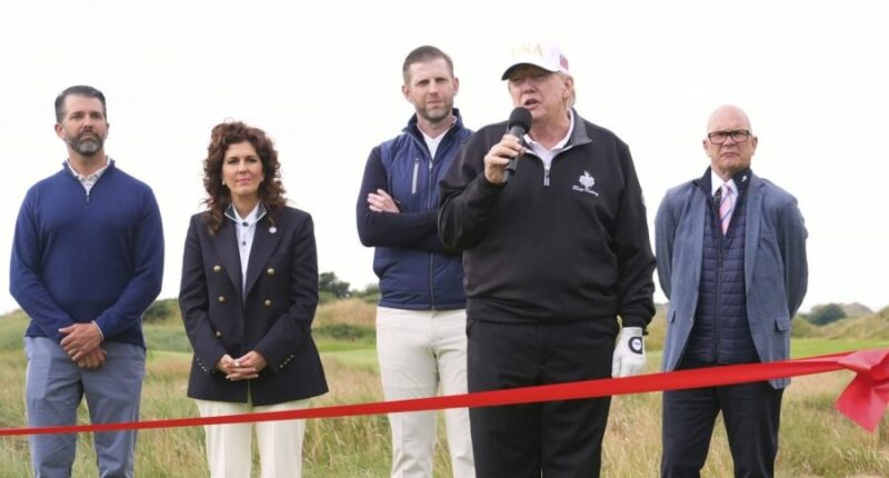 Trump opens new golf course in Scotland