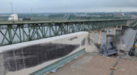 VIDEO: Tractor-Trailer Cab Plunges off Delaware Memorial Bridge