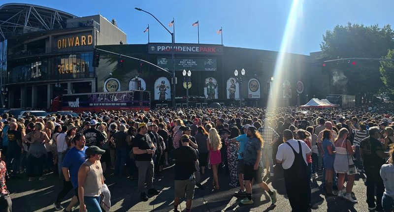 Fans jammed Providence Park for the Post Malone-Jelly Roll concert, June 28, 2025 (Courtesy: Gavin Hayes)