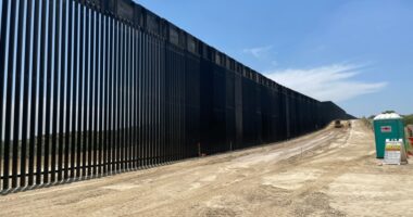 WATCH: 1st look at new border wall going up in rural Starr County, Texas