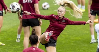 'World's sexiest footballer' Alisha Lehmann sports smart new look as Euro 2025 gets underway