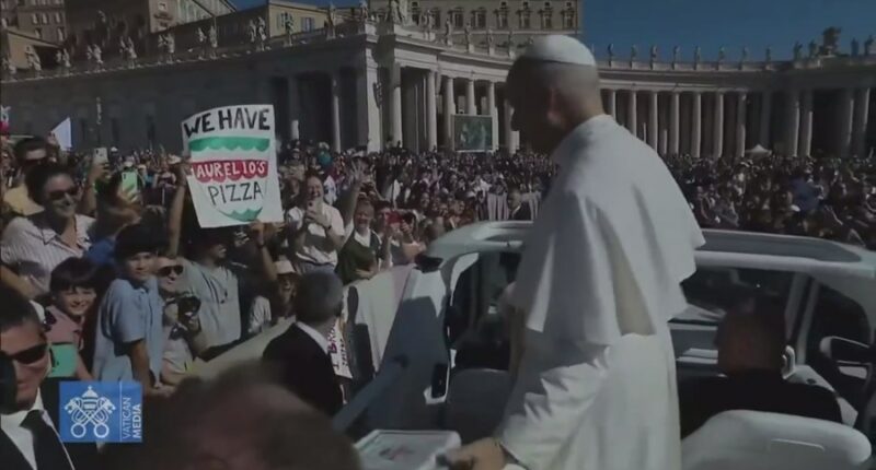 Young Catholics deliver Pope Leo XIV's favorite Chicago pizza to Vatican
