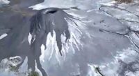 A 60cm-tall mud volcano in Cusco, Peru.
