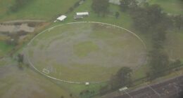 Soggy soccer fields across Sydney after month of rain