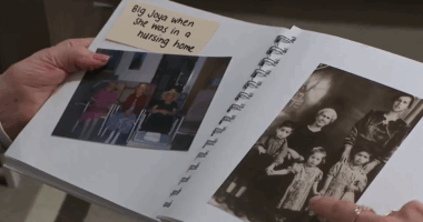 An old photo album.