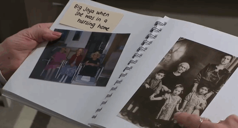 An old photo album.