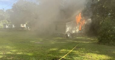 2 displaced, 1 taken to hospital in Burton fire Wednesday