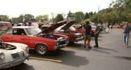 7th Annual St. Augustine Parish Car Show in Midlothian, Illinois displays more than 100 classic cars spanning decades