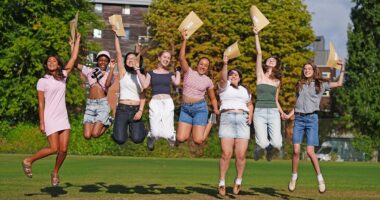 A-level students who missed their grades rush to grab clearing places