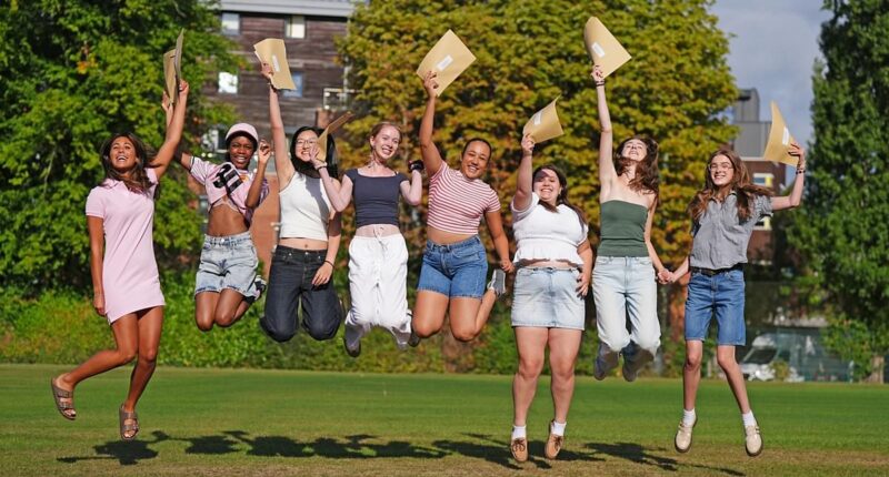 A-level students who missed their grades rush to grab clearing places