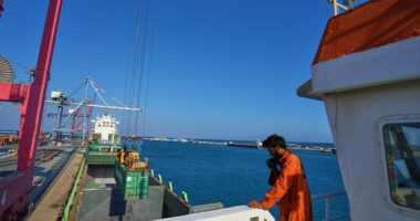 A ship with hundreds of tons of food aid for Gaza nears an Israeli port after leaving Cyprus