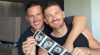 Adam Frisby and partner Jamie are expecting their first child