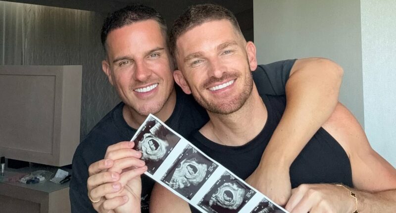 Adam Frisby and partner Jamie are expecting their first child