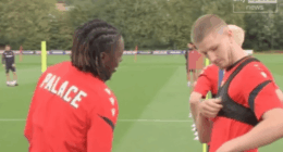 Adam Wharton appears to make Crystal Palace transfer stance clear in front of Eberechi Eze