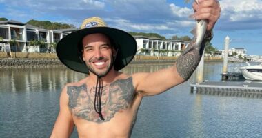 Adrian 'Mr Lambo' Portelli gives an elaborate gender reveal