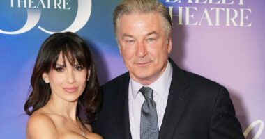 Alec Baldwin hits Hilaria with stick in apparent DWTS audition