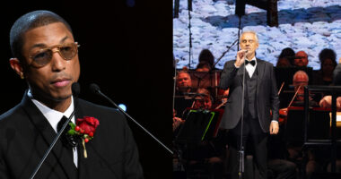 Andrea Bocelli and Pharrell Williams will direct a historic Vatican City concert, with performances by Jelly Roll, Karol G, more