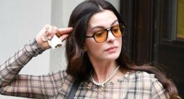 Anne Hathaway suffers EPIC tumble while filming Devil Wears Prada 2