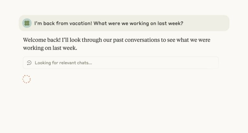 Anthropic’s Claude chatbot can now remember your past conversations