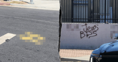 Antisemitic graffiti prompts hate crime probe at Israeli-American Council HQ in Los Angeles