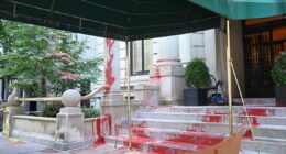 Apartment building of New York Times executive editor vandalized with red paint