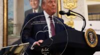 Apple made a 24k gold and glass statue for Donald Trump