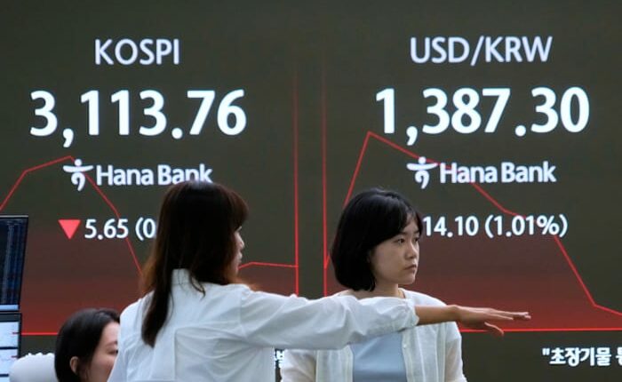 Asian markets are mixed after Wall St tumbles following poor US jobs report