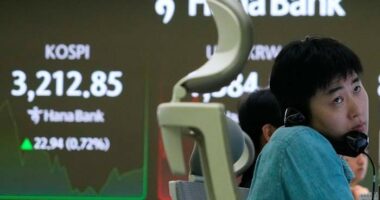 Asian shares charge higher after US stocks rally to records on hopes for interest rate cuts