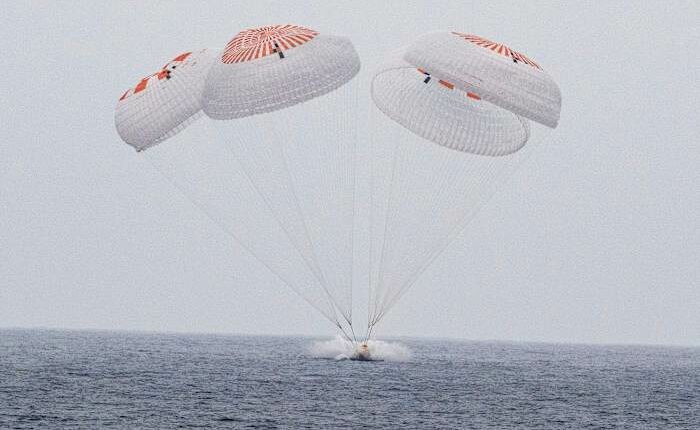 Astronauts return to Earth with SpaceX after 5 months at the International Space Station