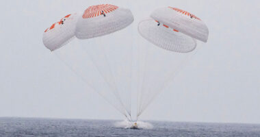 Astronauts return to Earth with SpaceX, splash down off San Diego after 5 months at International Space Station