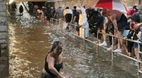 Biblical flooding shuts down state fair and leaves residents trapped