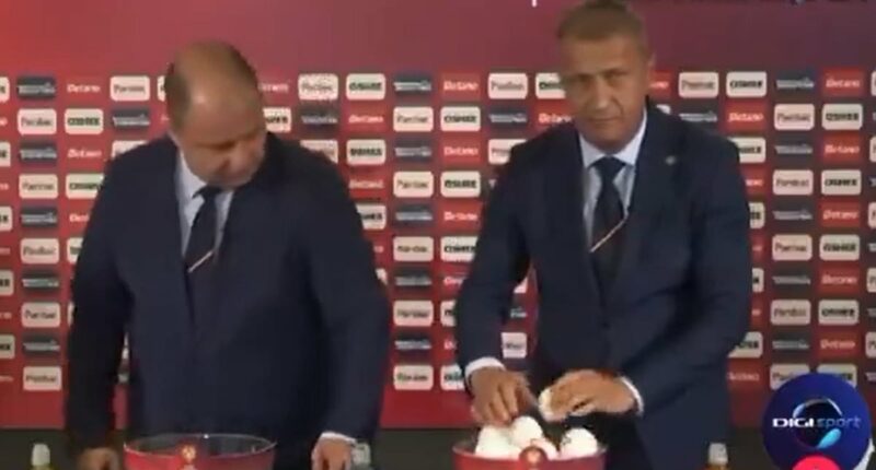 Bizarre Cup draw caught in 'fixing' storm as organisers are forced to DENY rigging accusations after fans call out co-host's unique ball-picking technique