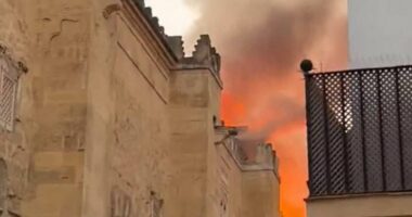 Blaze rips through church: Firefighters battle save attraction 