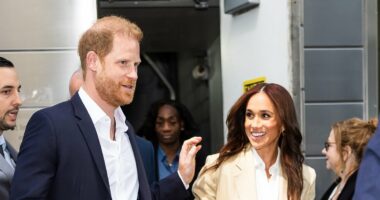 Body language expert reveals 'awkward' dynamic between Prince Harry and Meghan and spots 'difficult' detail during New York summit