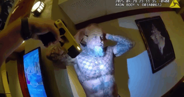 Bodycam footage shows Powerball winner arrested after kicking deputy in face