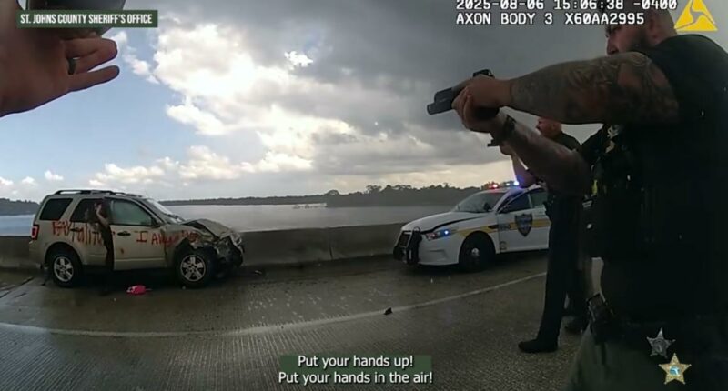 Bodycam video released of high-speed chase from St. Johns Co. to Jacksonville