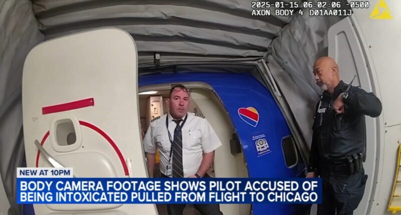 Bodycam video shows Southwest Airlines pilot arrested for DUI on Chicago-bound flight at Savannah Hilton Head Airport in Georgia