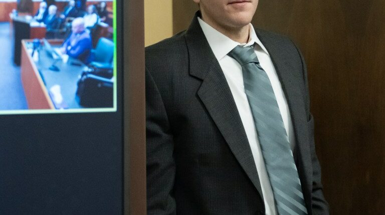 Bryan Kohberger arriving at a court hearing.