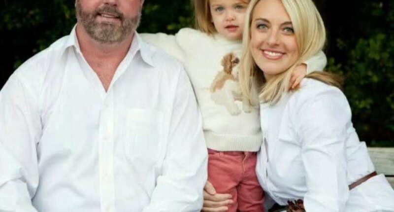 Family photo of Asher Watkins, his ex-wife Courtney, and their daughter Savannah.