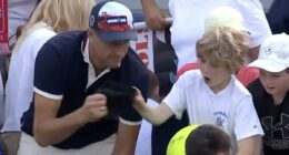 CEO is named on Internet as US Open tennis fan who snatched star's hat