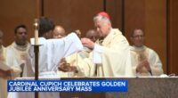 Cardinal Blase Cupich celebrates 50 years of priesthood with Golden Jubilee Anniversary Mass at Chicago's Holy Name Cathedral