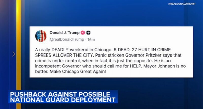 Chicago Latino leaders to push back against President Donald Trump plans to potential National Guard deployment to city